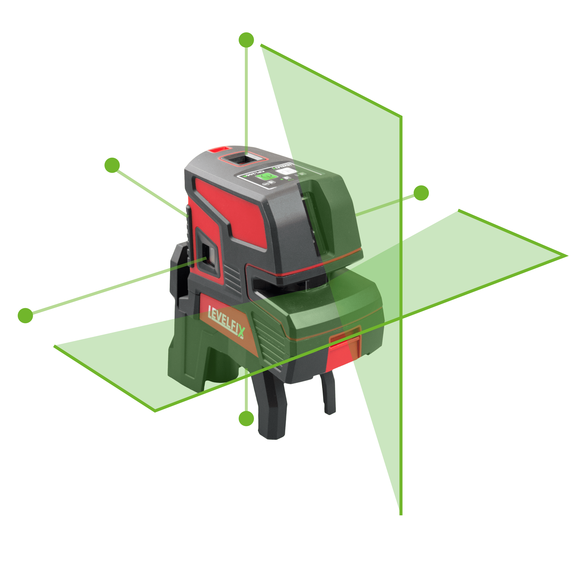 LEVELFİX CPL206G 5 NOKTALI ŞAKÜL VE ÇİZGİ LAZER HİZALAMA